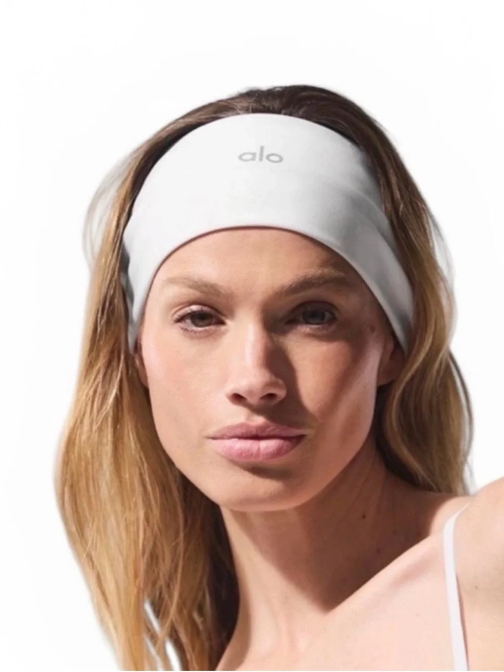 ALO Yoga Gray Stretch Knit Headband